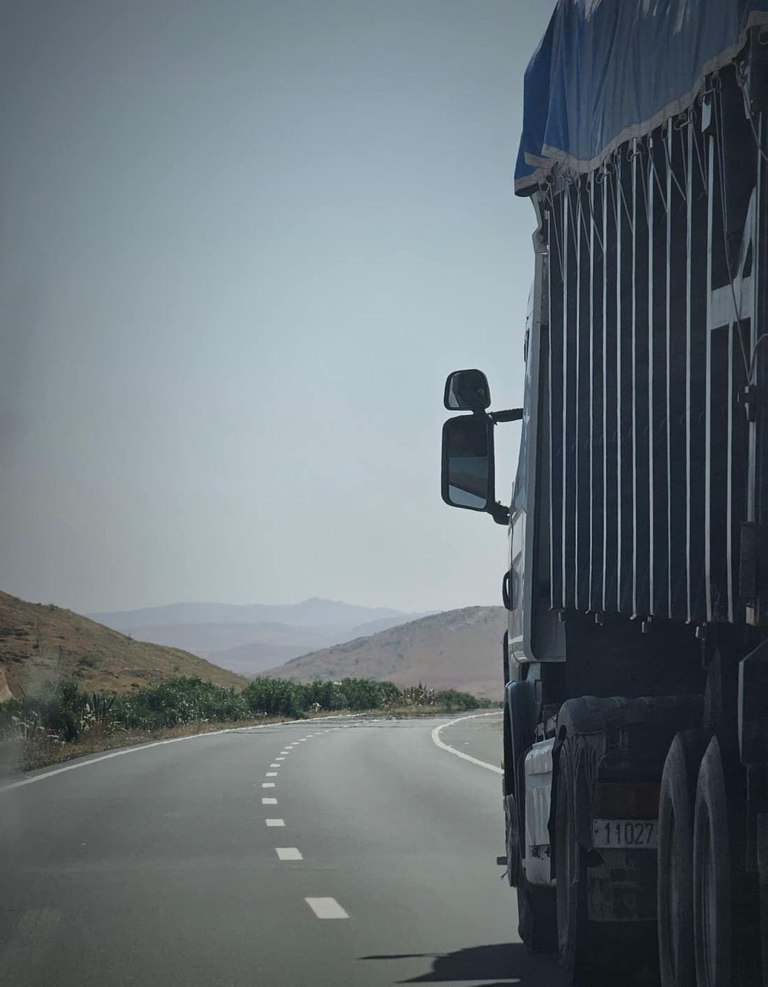 Freight truck on the highway